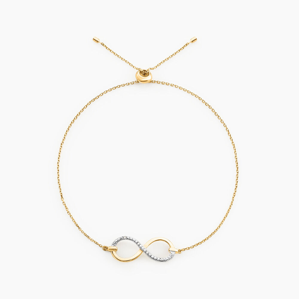 Bracelet Infino Or Jaune Diamant - Bracelets chaînes Femme | Marc Orian