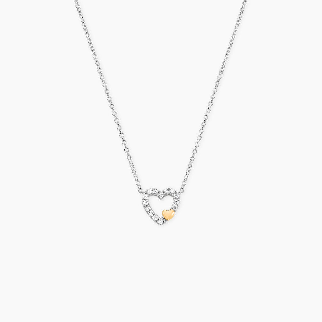Collier Sorya Or Jaune Argent Blanc Oxyde De Zirconium - Colliers avec pierres Femme | Marc Orian