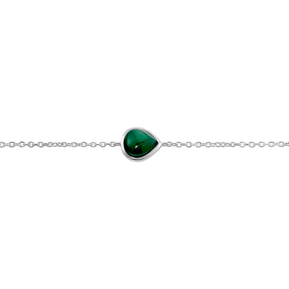 Bracelet Tao Argent Blanc Onyx - Bracelets chaînes Femme | Marc Orian