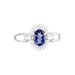 Bague Dally Or Blanc Oxyde De Zirconium Iolite - Solitaires Femme | Marc Orian