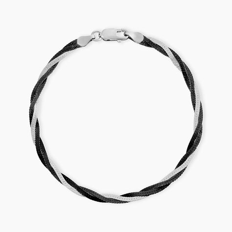 Bracelet Ehud Argent Bicolore - Bracelets mailles Femme | Marc Orian