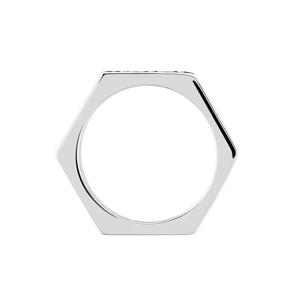 Bague Souhyla Argent Blanc Oxyde De Zirconium - Bagues avec pierre Femme | Marc Orian