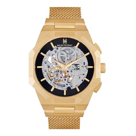 Montre Montignac Octogon Automatique Noir - Montres automatiques Homme | Marc Orian