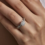 Bague Kate Or Blanc Diamant - Parures de mariage Femme | Marc Orian