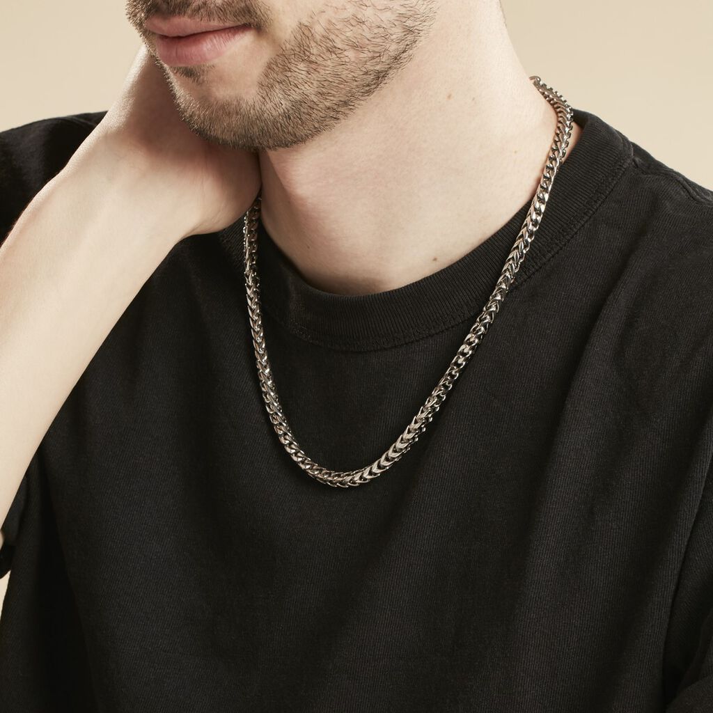 Collier Phebus Him Acier Blanc - Colliers Homme | Marc Orian