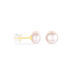 Boucles D'oreilles Puces Kesya Nacres Bouton Or Jaune Perle De Culture - Clous d'oreilles Femme | Marc Orian
