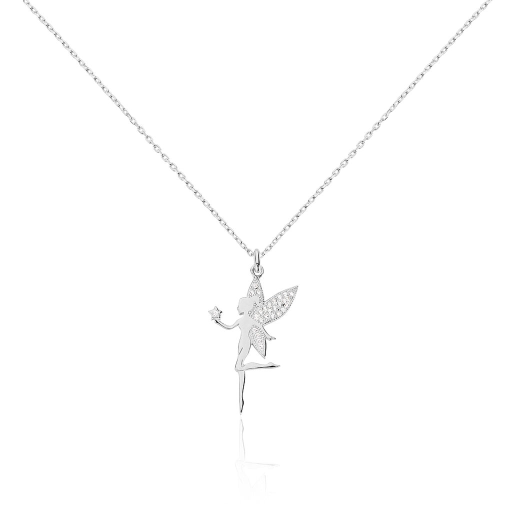 Collier Alberte Argent Blanc Oxyde De Zirconium - Colliers avec pierres Femme | Marc Orian