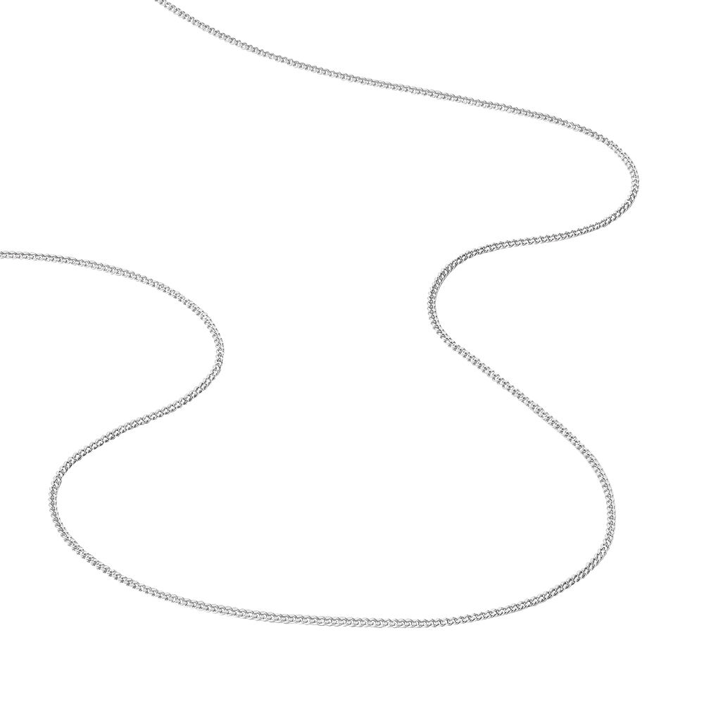 Cha&icirc;ne Imad Maille Gourmette Or Blanc - Chaines Famille | Marc Orian