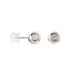 Boucles D'oreilles Puces Fidelia Boule Or Blanc - Puces Femme | Marc Orian