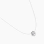 Collier Nylon Argent Blanc Oxyde - Colliers avec pierres Femme | Marc Orian