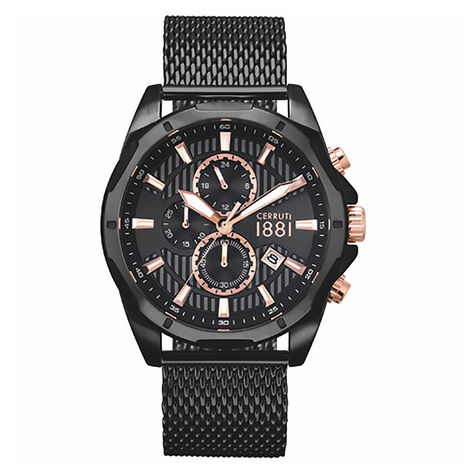 Montre Cerruti Melitello Noir - Montres Homme | Marc Orian