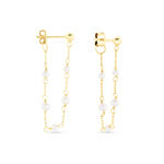 Bijoux D'oreilles Philippina Or Jaune Perle De Culture - Piercings d'oreilles Femme | Marc Orian
