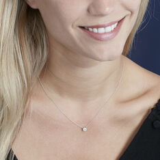 Collier Victoria Ld Or Blanc Diamant Synthetique - Colliers Femme | Marc Orian