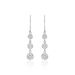 Boucles D'oreilles Pendantes Sandra Argent Blanc Oxyde De Zirconium - Pendantes Femme | Marc Orian