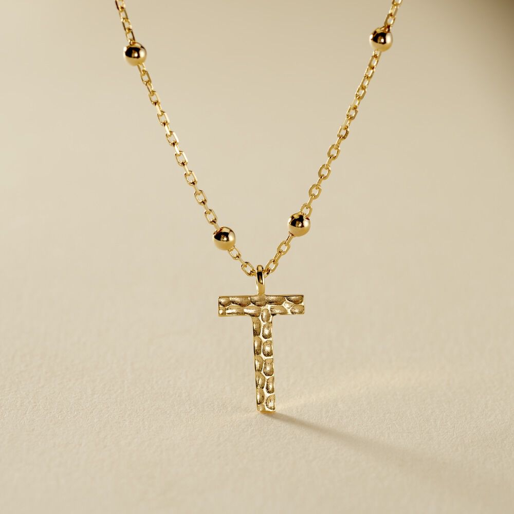 Collier Plaqu&eacute; Or Jaune Lettra - Colliers ete Femme | Marc Orian