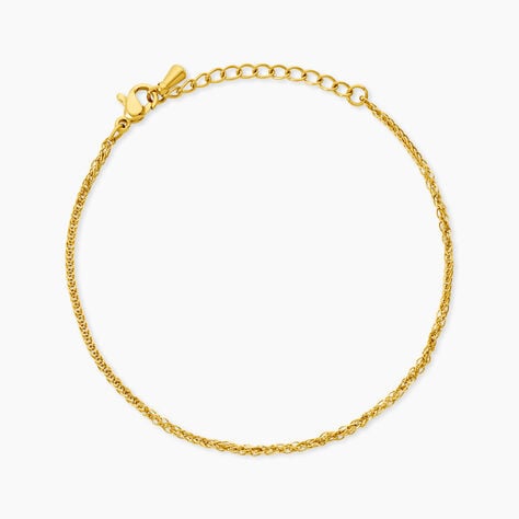 Bracelet Fancine Acier Dor&eacute; - Bracelets cha&icirc;nes Femme | Marc Orian