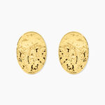 Boucles D'oreilles Puces Naula Acier Jaune - Puces Femme | Marc Orian