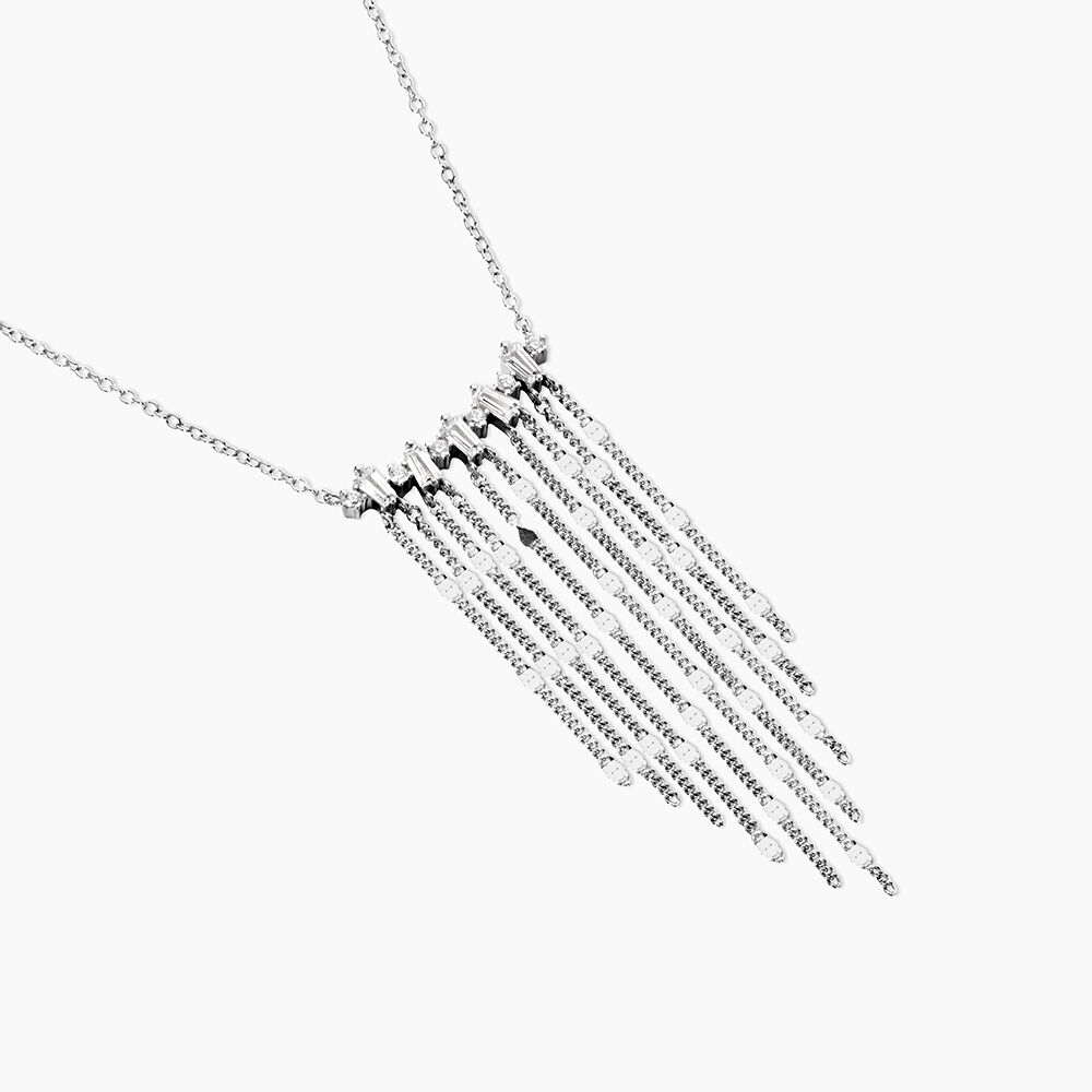 Collier Argent Blanc Vilko Oxydes De Zirconium - Colliers avec pierres Femme | Marc Orian