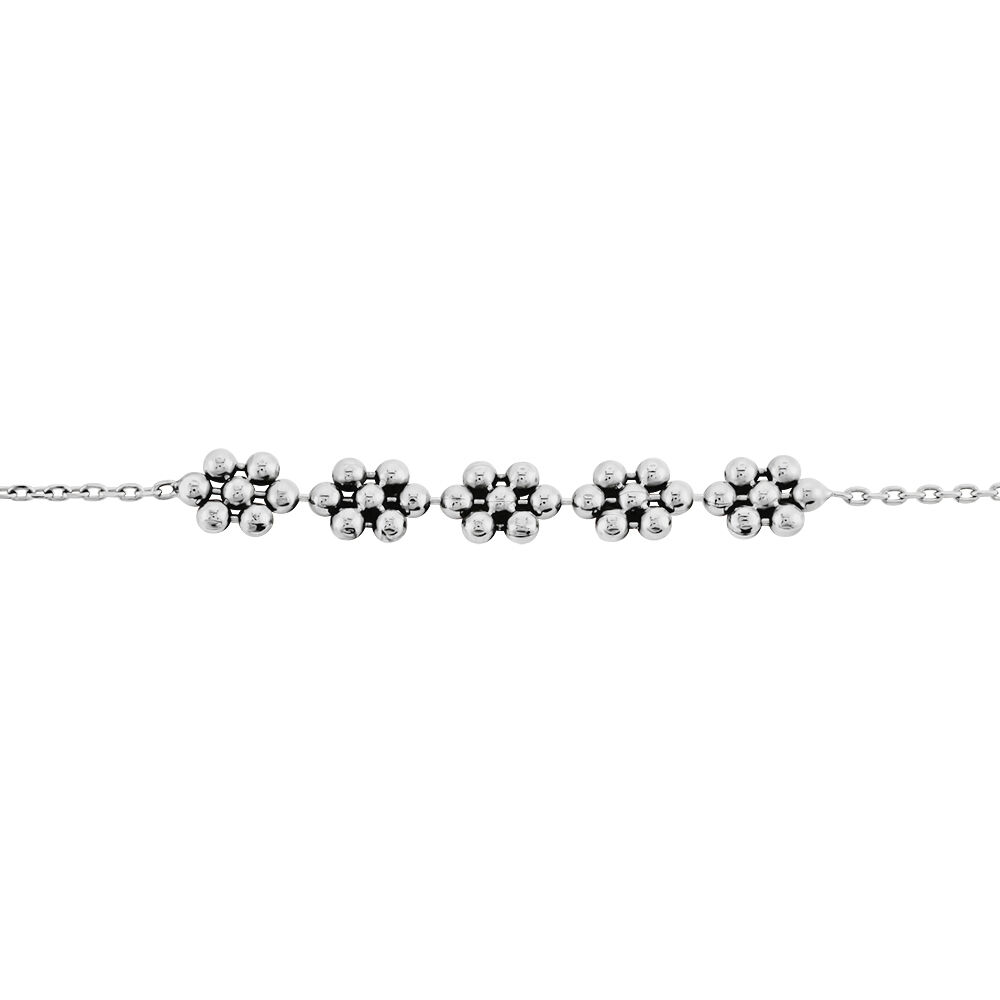 Bracelet Argent Blanc Hippolyta - Bracelets chaînes Femme | Marc Orian