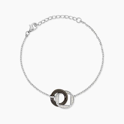 Bracelet Malee Argent Blanc C&eacute;ramique Et Oxyde De Zirconium - Bracelets fantaisie Femme | Marc Orian