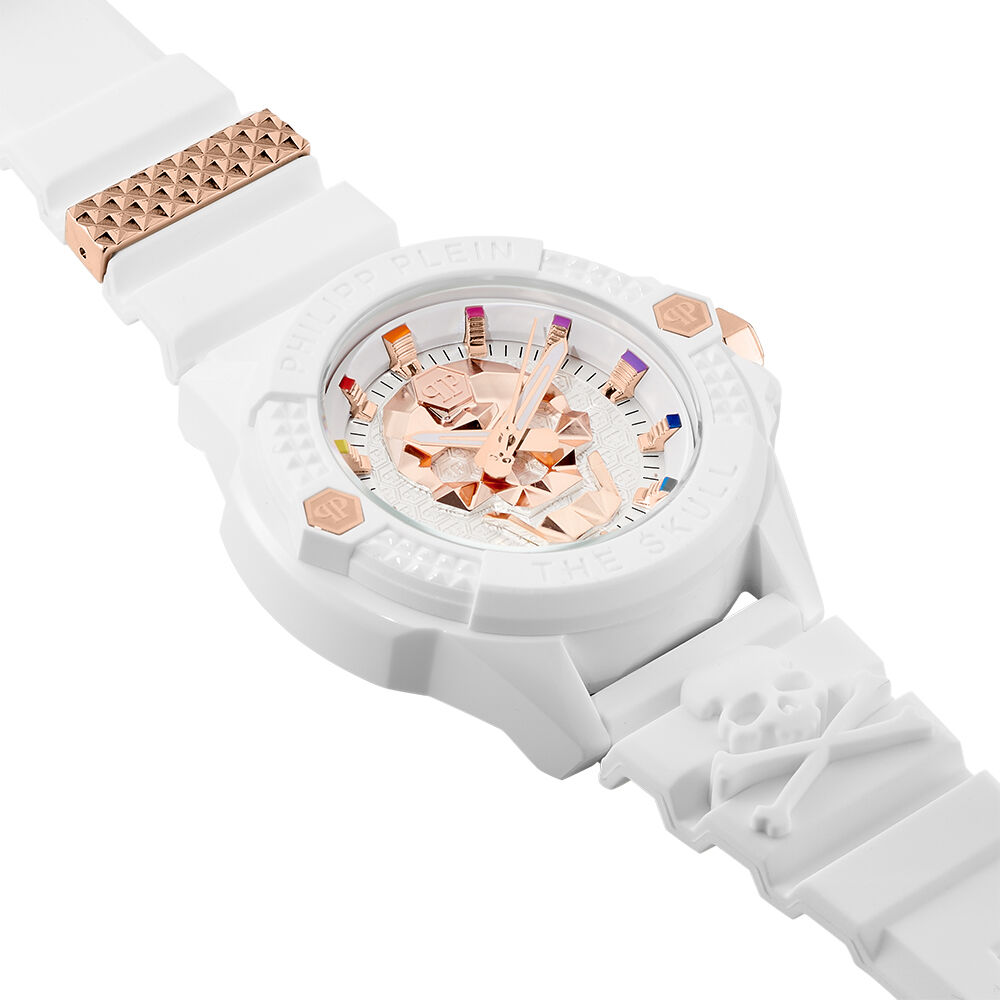 Montre Philipp Plein The Skull Ecoceramic Blanc - Montres étanches Homme | Marc Orian