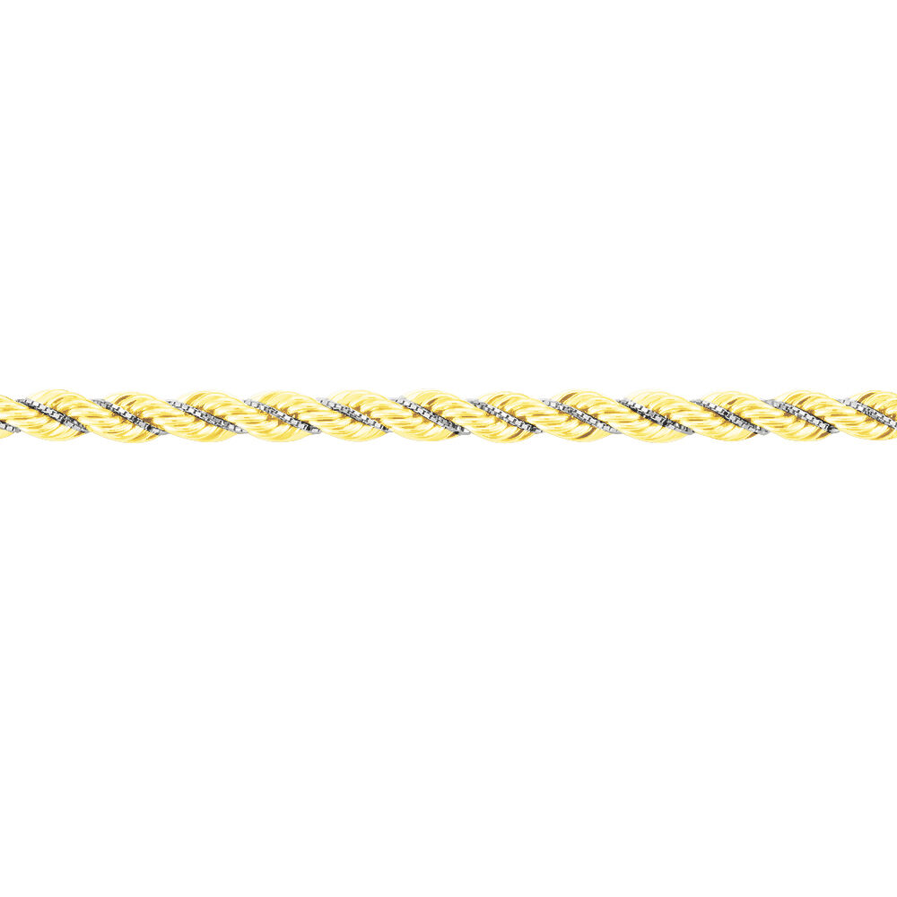 Bracelet Jerryenne Maille Corde Et Venitienne Or Bicolore - Bracelets mailles Femme | Marc Orian