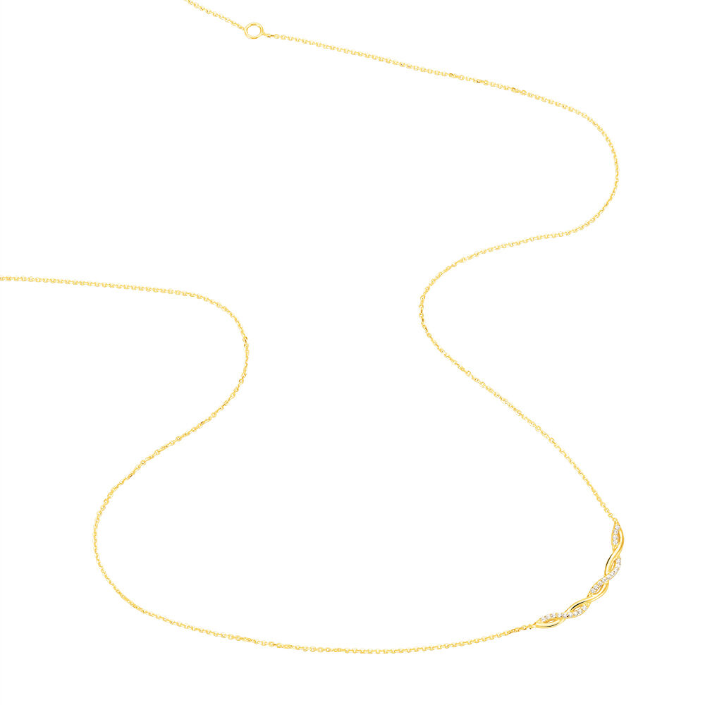 Collier Carolyne Or Jaune Oxyde De Zirconium - Colliers avec pierres Femme | Marc Orian