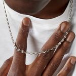 Collier Carrus Argent Blanc - Chaines Homme | Marc Orian