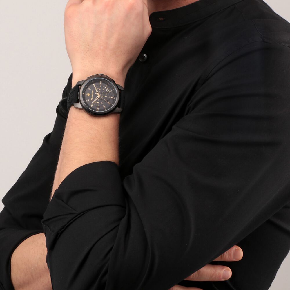 Montre Maserati Successo Chrono Bleu - Montres classiques Homme | Marc Orian
