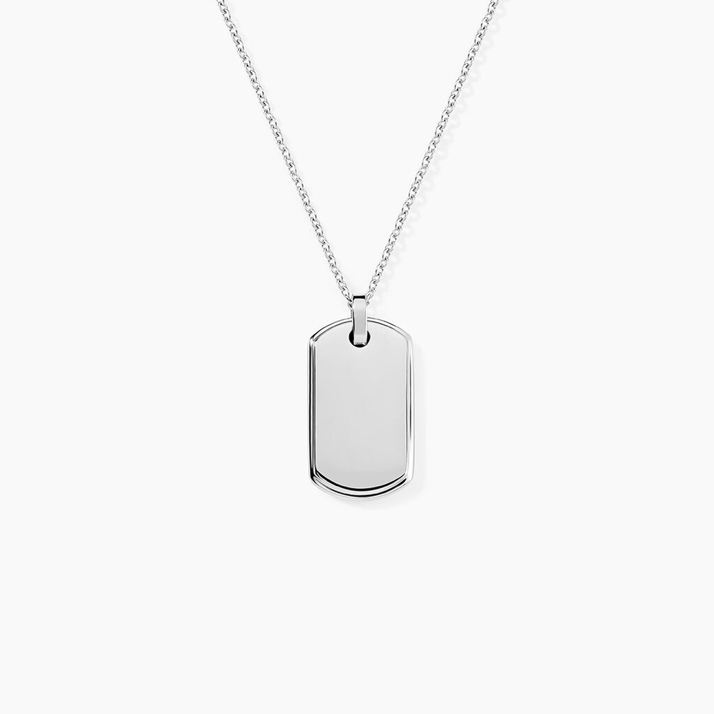 Collier Eutrope Acier Blanc - Colliers fantaisie Homme | Marc Orian