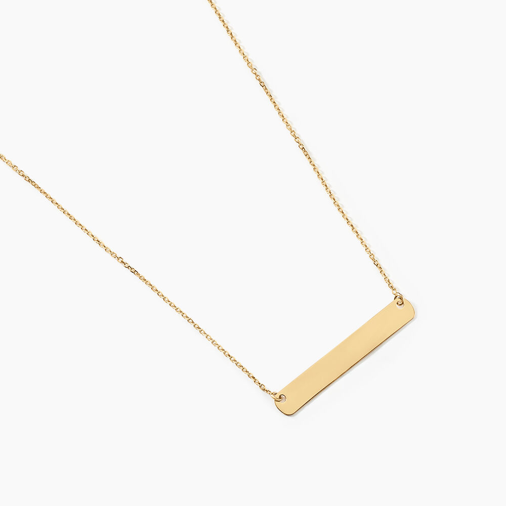 Collier Beavis Or Jaune - Bijoux personnalis&eacute;s Femme | Marc Orian