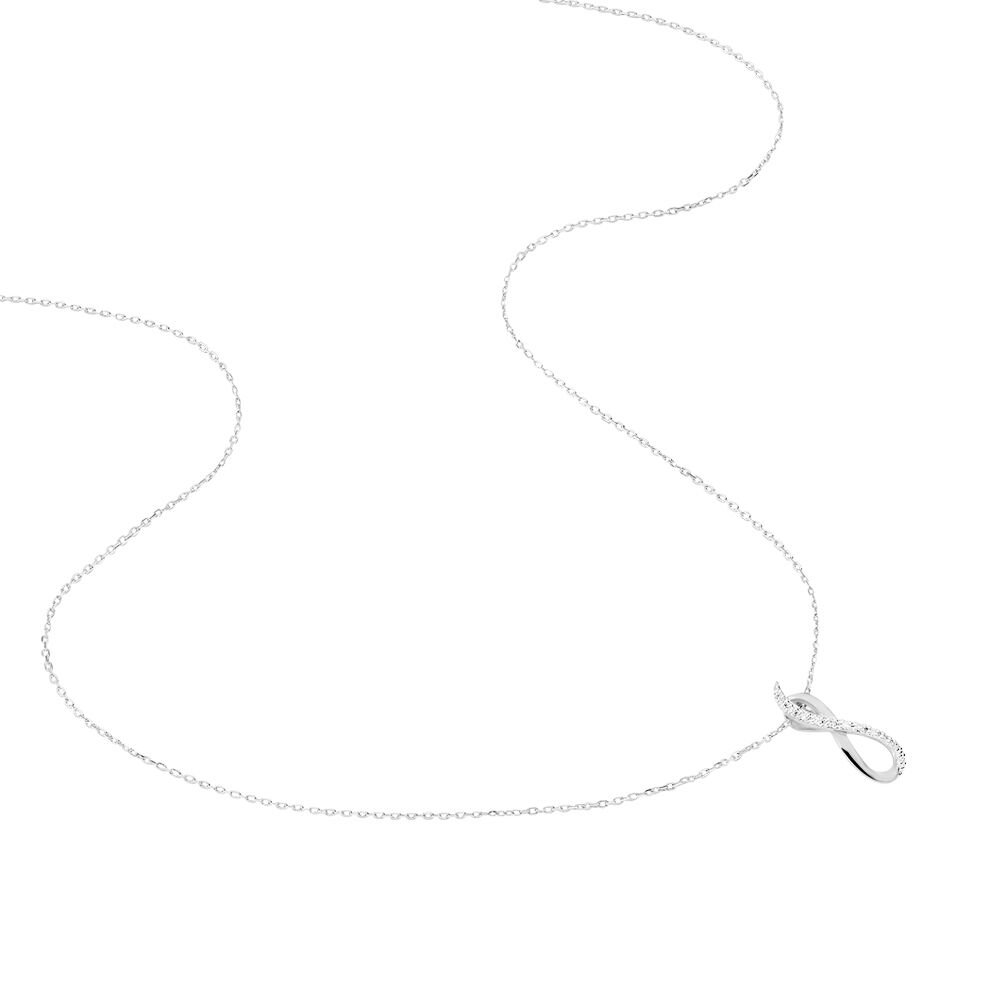 Collier Osanna Or Blanc Diamant - Colliers avec pierres Femme | Marc Orian