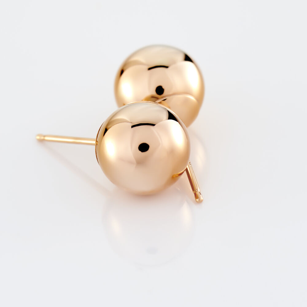 Boucles D'oreilles Puces Fidelia Boule Or Rose - Puces Femme | Marc Orian