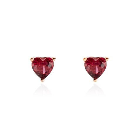 Boucles D'oreilles Kelvyn Argent Rose Oxyde - Puces Femme | Marc Orian