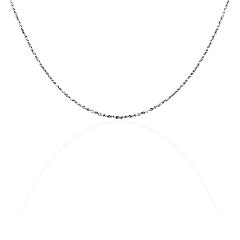 Collier Cacilda Maille Corde Argent Blanc - Chaines Femme | Marc Orian