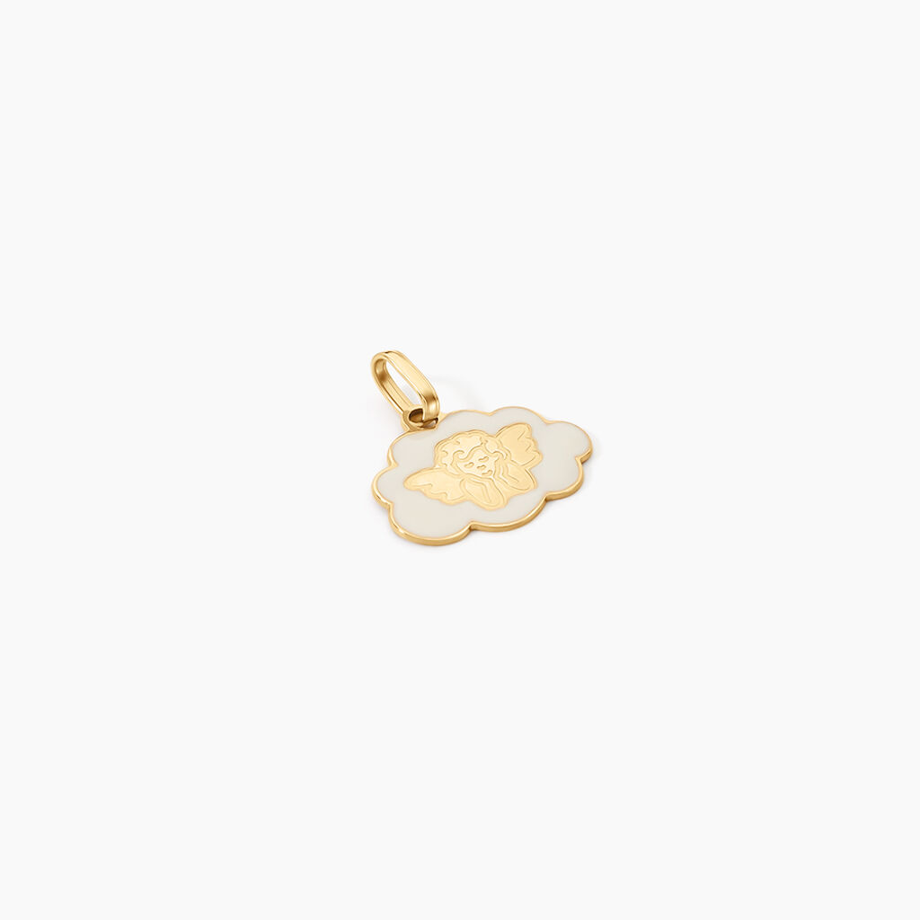 Pendentif Ange Nuage Or Jaune - Bijoux personnalis&eacute;s Enfant | Marc Orian