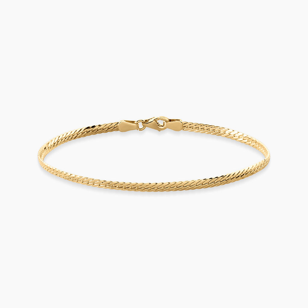 Bracelet Izel Argent Dor&eacute; A L'Or 750/1000 - Bracelets cha&icirc;nes Femme | Marc Orian