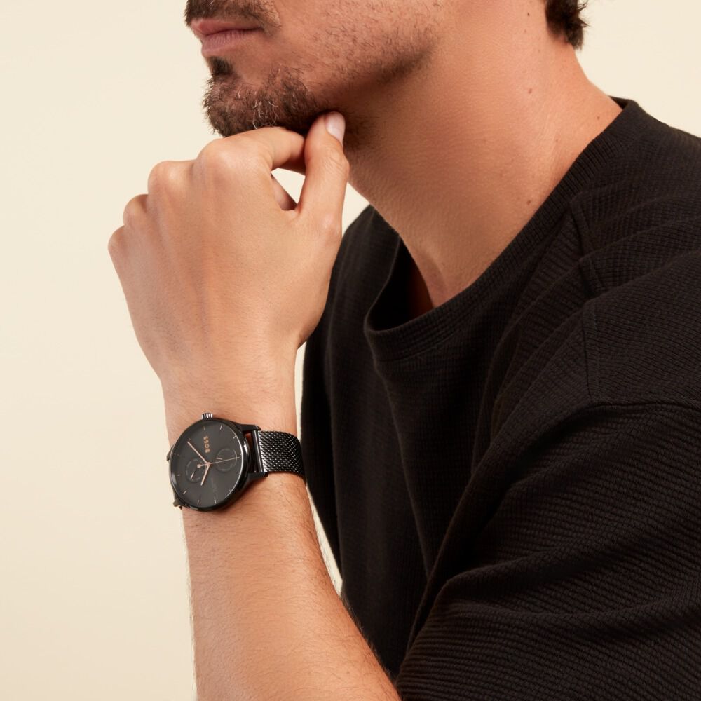 Montre Boss Tyler Noir - Montres étanches Homme | Marc Orian