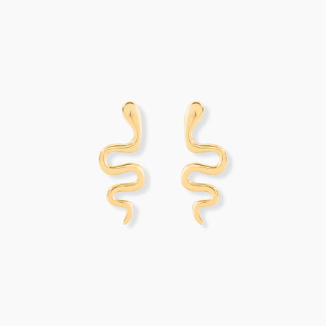 Boucles D'oreilles Puces Serafino Or Jaune - Puces Femme | Marc Orian