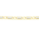 Bracelet Danae Plaquette Or Bicolore - Bracelets mailles Homme | Marc Orian