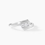 Bague Trilogie Or Blanc Diamant - Bagues fian&ccedil;ailles Femme | Marc Orian