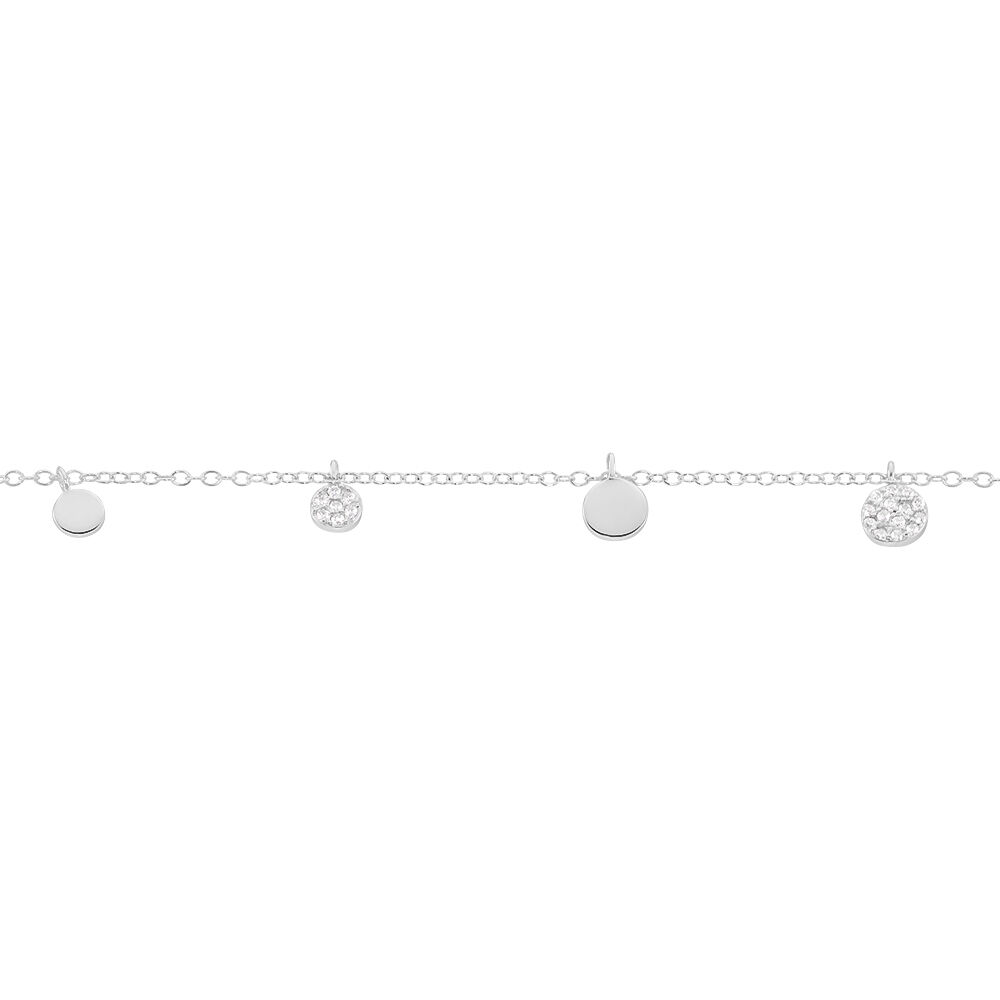 Bracelet Lorainne Argent Blanc Oxyde De Zirconium - Bracelets Medailles Femme | Marc Orian