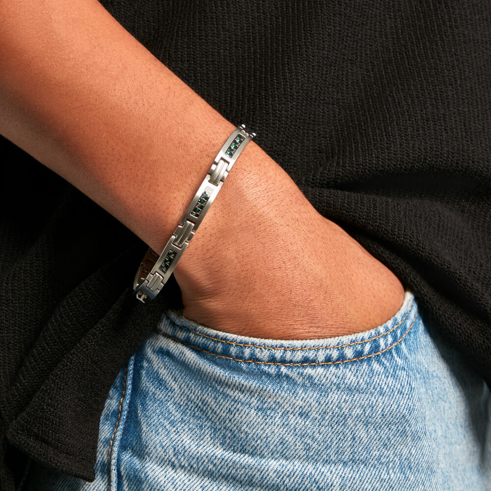 Bracelet Phebus Him Acier Argenté - Bracelets chaînes Homme | Marc Orian