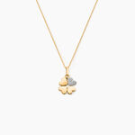 Pendentif Eudocie Coeur Trefle Or Jaune - Pendentifs Famille | Marc Orian