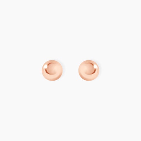 Boucles D'oreilles Puces Virgie Argent Rose - Puces Femme | Marc Orian