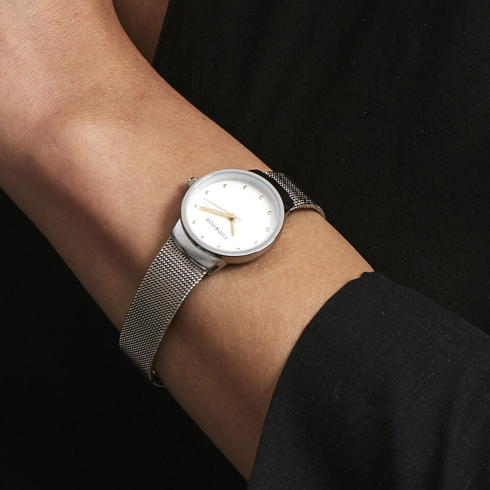 Montre Codhor Fleur Blanc - Montres classiques Femme | Marc Orian