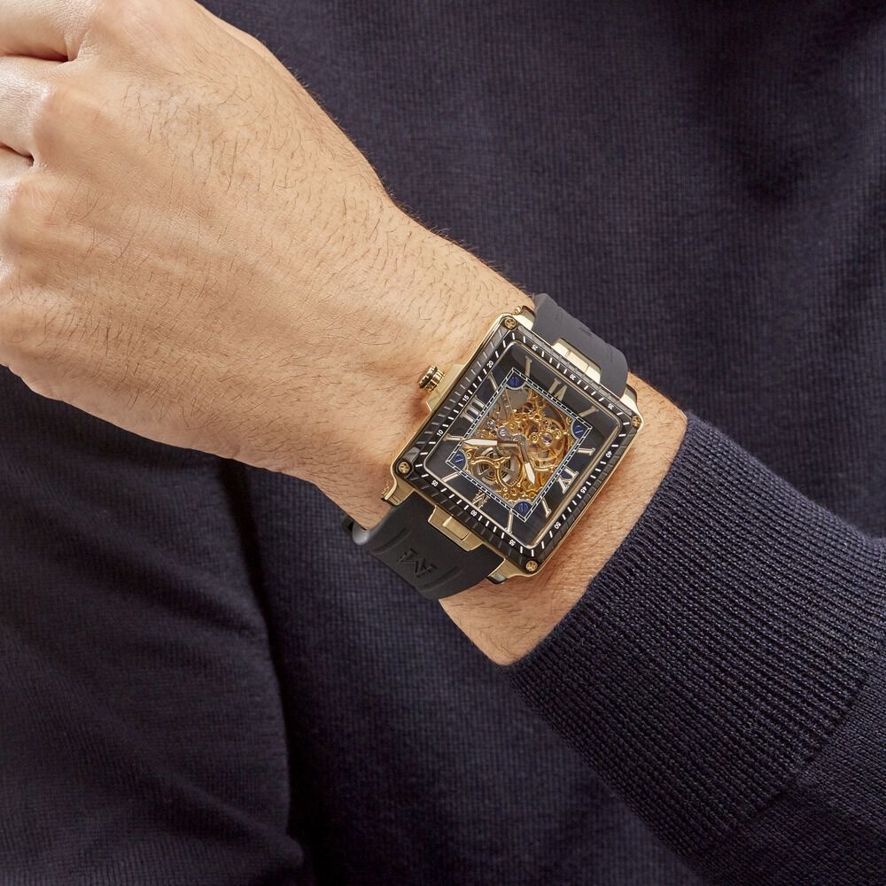 Montre Montignac Square Automatique Noir - Montres automatiques Homme | Marc Orian