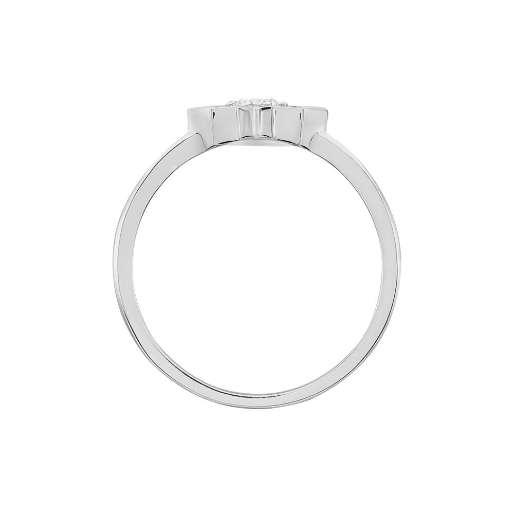 Bague Starla Argent Blanc Oxyde De Zirconium - Bagues avec pierre Femme | Marc Orian