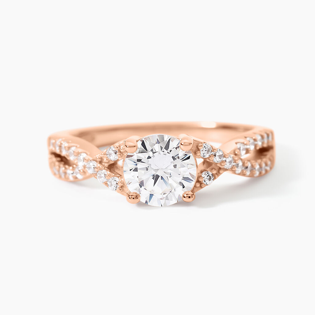 Bague Karin Argent Rose Oxyde De Zirconium - Bijoux fantaisie Femme | Marc Orian