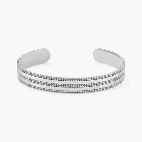 Bracelet Jonc Ayo Argent Blanc - Bracelets joncs Femme | Marc Orian